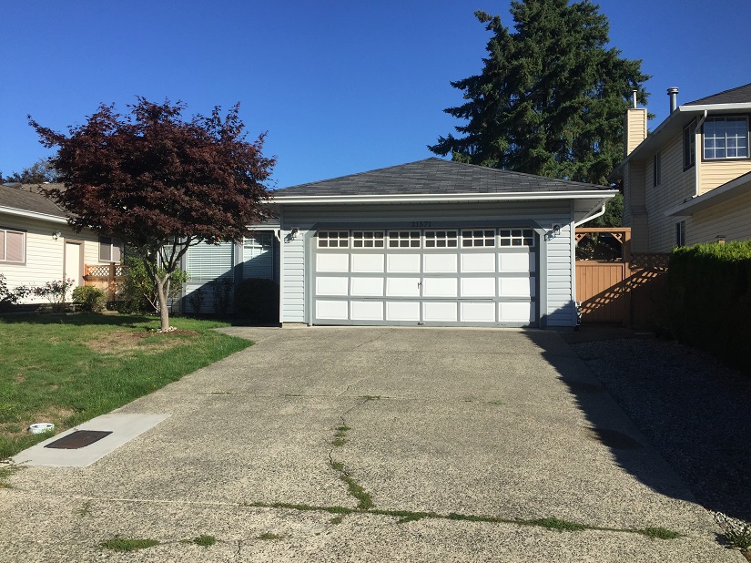 Old Garage Door Before and After 