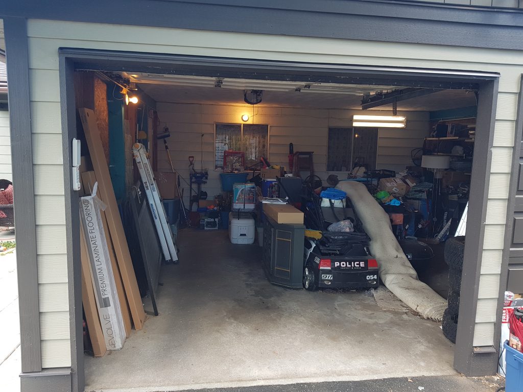 Garage with area all cleaned up.