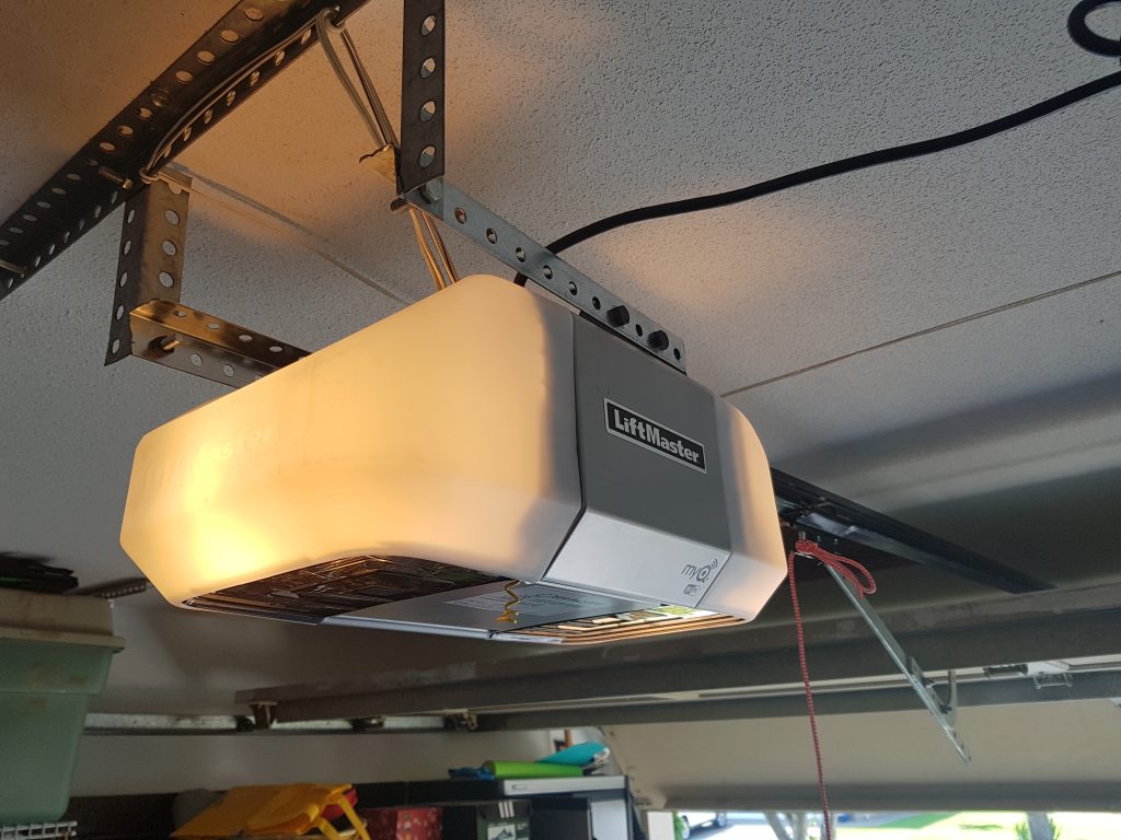 New LiftMaster Motor with Belt Drive installed