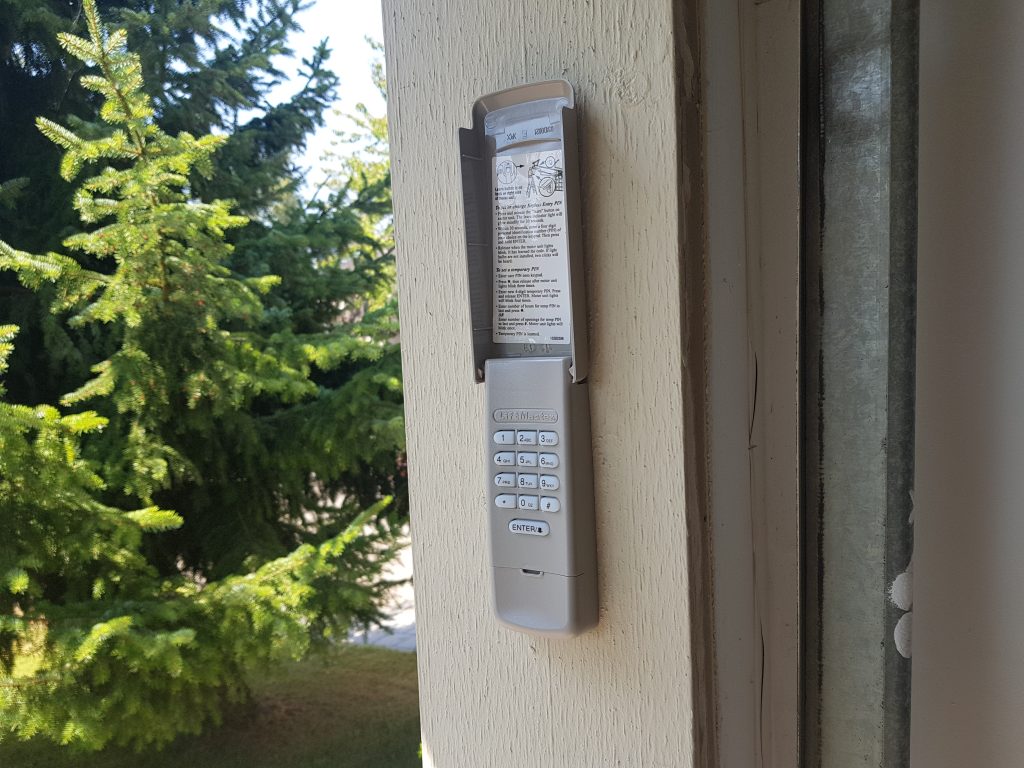 View of Modern Keypad after old Keypad is replaced