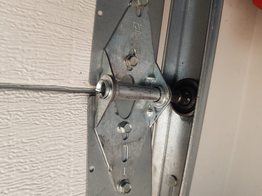 view of new hinge after replacement