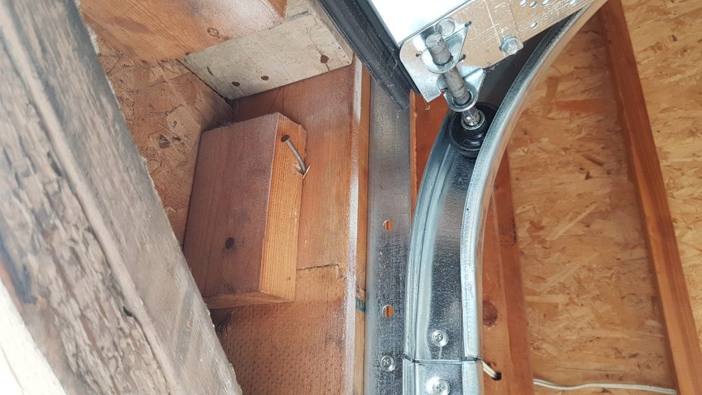 New Garage Door Motor Jammed for Large Space