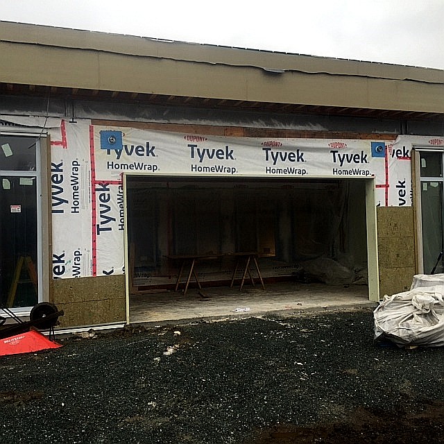 View of New Door Installed in Pitt Meadows School