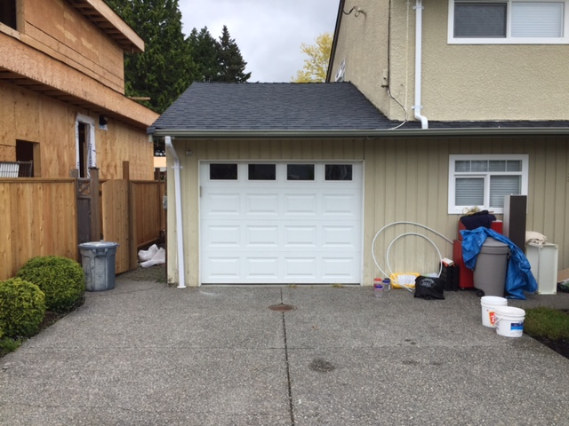 Installed Garage door supplied by customer